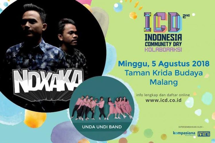 Grup band asal Yogyakarta, NDX AKA rencananya akan menghibur para peserta Indonesia Community Day 2018, di Taman Krida Budaya, Malang, Jawa Timur, 5 Agustus mendatang.