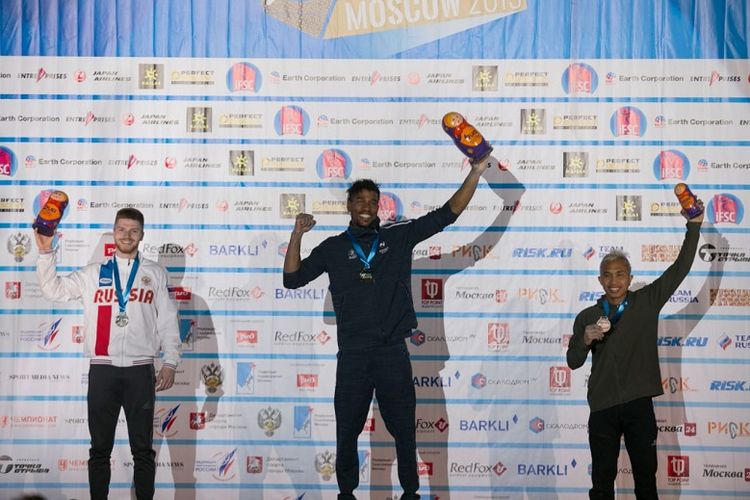 Atlet panjat tebing nasional Aspar Jaelolo berhasil mencetak medali perunggu di IFSC Climbing Worldcup di Moscow, Rusia, 12-14 April 2019. Medali tersebut didapat dari nomor speed world record putra.