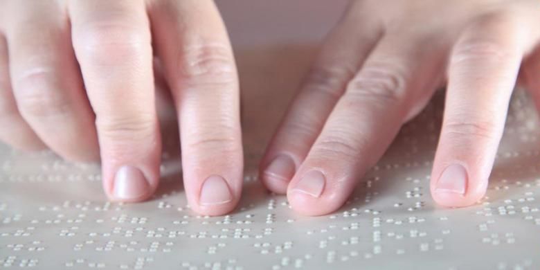 Ilustrasi braille.