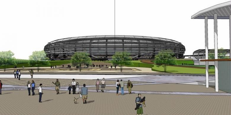 Rancangan Stadion Internasional Jakarta yang dibuat oleh PT Pandega Desain Weharima selaku pemenang sayembara desain stadion tersebut. Stadion ini direncanakan akan dibangun Taman BMW (Bersih-Manusiawi-Berwibawa) Sunter, Jakarta Utara.