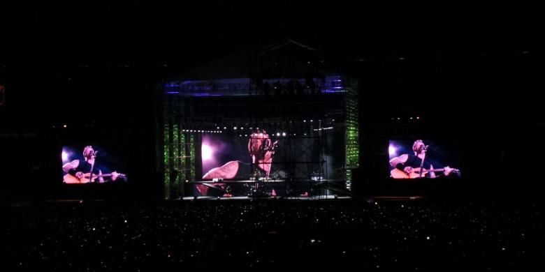 Konser Metallica di Stadion Utama Gelora Bung Karno, Jakarta, Minggu (25/8/2013) malam.
