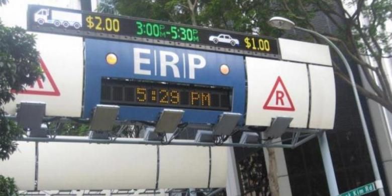 Foto ilustrasi jalan berbayar elektronik (ERP)