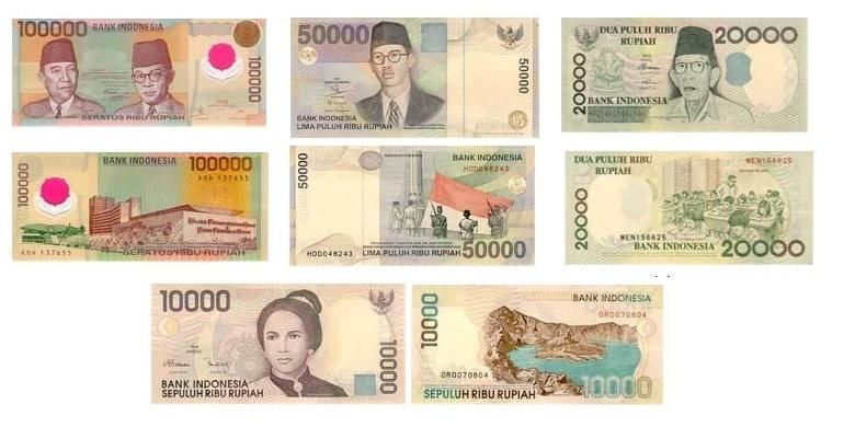 Empat pecahan uang kertas tahun emisi 1998 dan 1999 yang sudah tidak berlaku dapat menukarkan di Bank Umum paling lambat 30 Desember 2013.