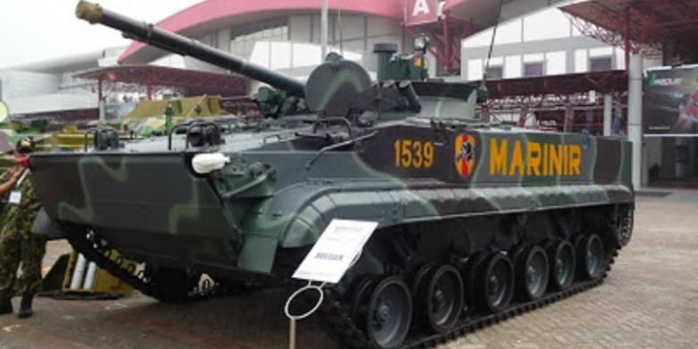 Tank BMP-3F buatan Rusia.