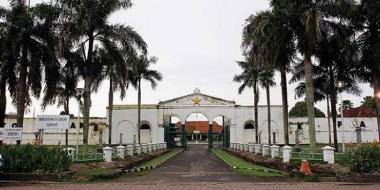 Kawasan Benteng Kuto Besak di Palembang, Sumatera Selatan.