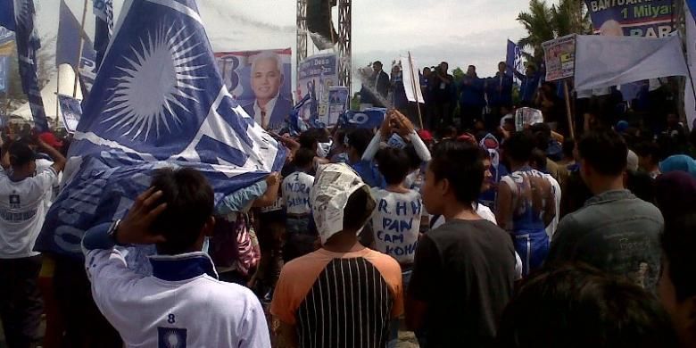 Suasana kampanye PAN di Bengkulu
