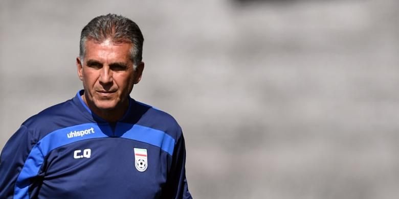 Pelatih tim nasional Iran, Carlos Queiroz. 