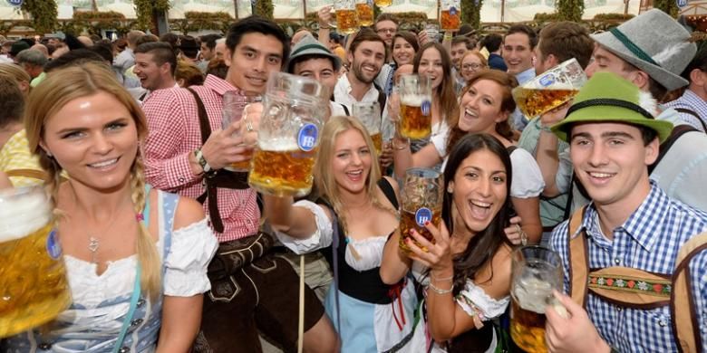 Festival tahunan Oktoberfest di Muenchen, Jerman.