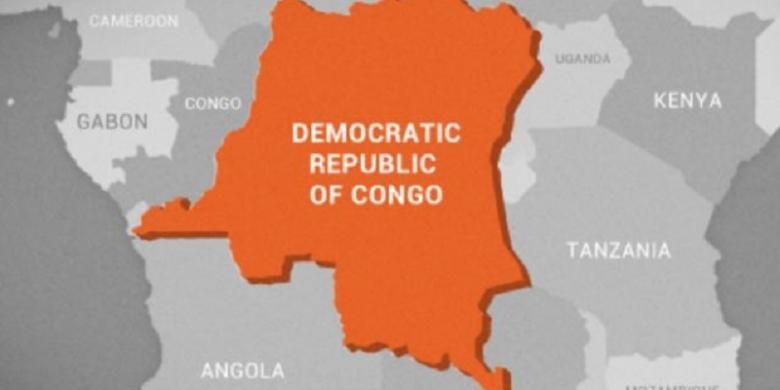 Peta RD Kongo.