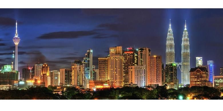 Panorama kota Kuala Lumpur, Malaysia.