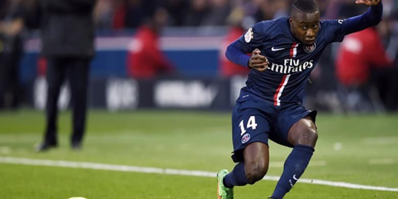 Blaise Matuidi menyumbangkan satu gol saat PSG menang atas Lens, Sabtu (7/3/2015). 