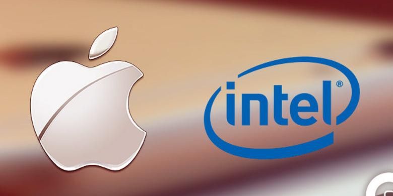 Logo Apple dan Intel