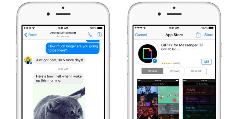 Pengguna kini bisa memasang aplikasi buatan pengembang lain ke dalam Facebook Messenger
