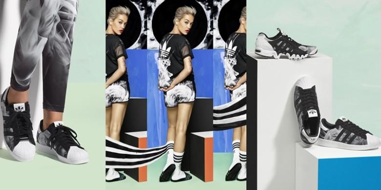 Koleksi White Smoke Pack Adidas by Rita Ora