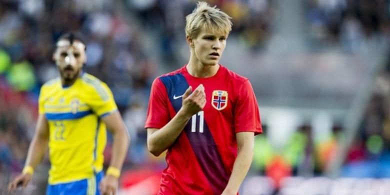 Gelandang Real Madrid asal Norwegia, Martin Odegaard.