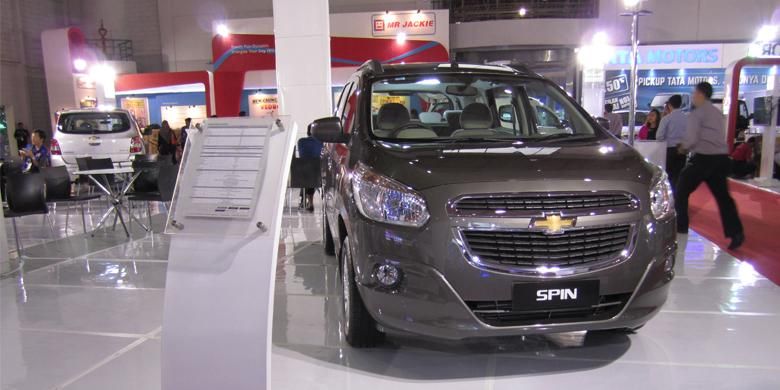 Spin Active yang ikut dipajang pada booth Chevrolet di Jakarta Fair
