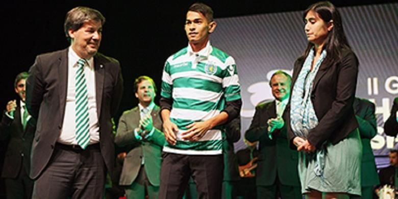 Martunis hadir pada saat acara ulang tahun ke-109 Sporting Lisbon, Rabu (1/7/2015).