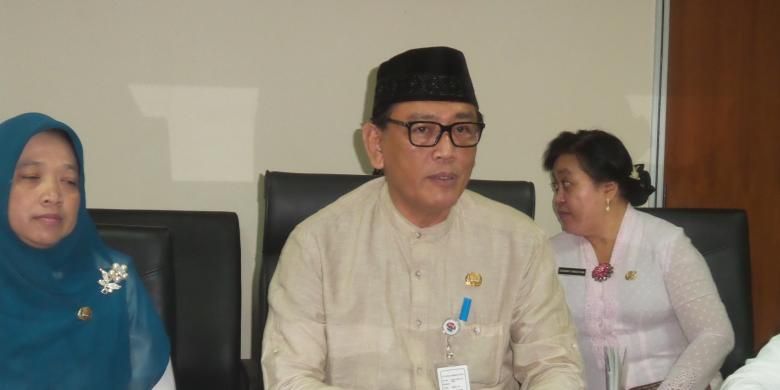 Wakil Kepala Dinas Pendidikan DKI Jakarta Sopan Andriyanto, di kantornya, Jumat (10/7/2015)