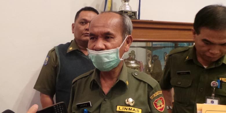 Kepala Inspektorat DKI Lasro Marbun saat ditemui seusai rapim di Balai Kota, Senin (13/7/2015). 