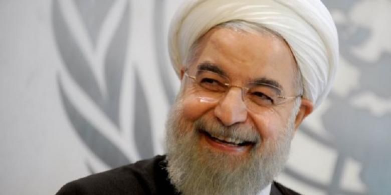 Presiden Iran Hassan Rouhani menghadiri sidang umum PBB di New York, Sabtu (26/9/2015).