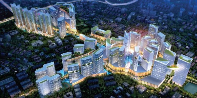 Proyek Grand Kamala Lagoon di lahan terbesar milik PT PP Properti Tbk seluas 25 hektar di Bekasi.