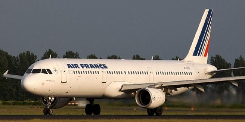 Salah satu pesawat milik maskapai penerbangan Air France.