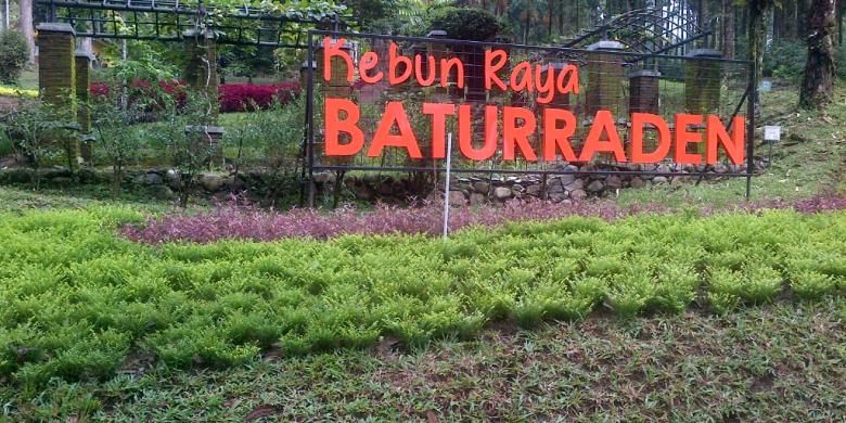 Kebun Raya Baturraden di kawasan wisata Baturaden, Purwokerto, Jawa Tengah