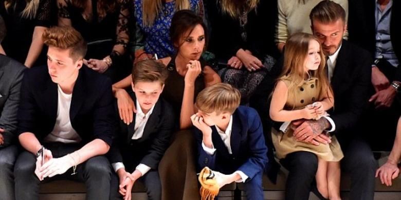 David Beckham dan keluarganya