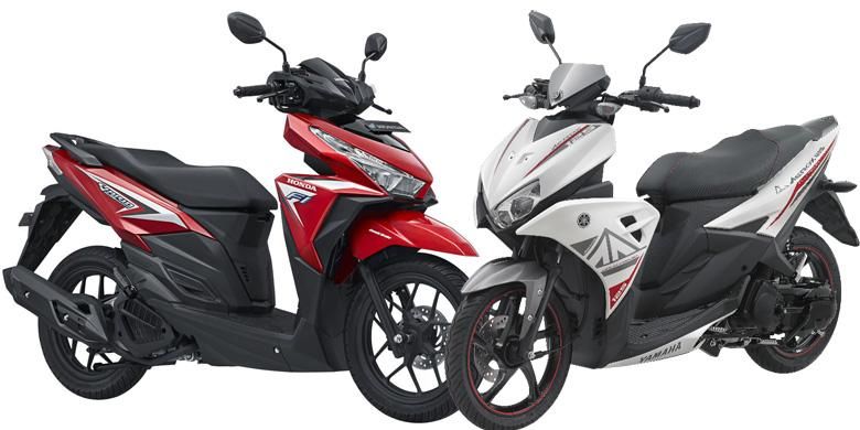 Honda Vario 125 eSP Vs Yamaha Aerox 125LC. 