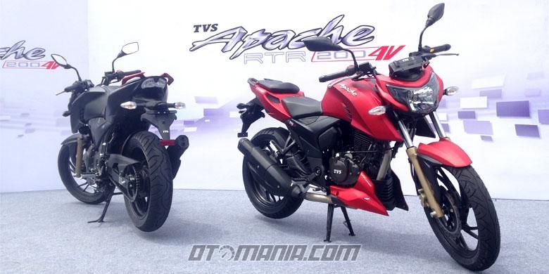 Sepeda motor sport terbaru TVS, Apache RTR 200.