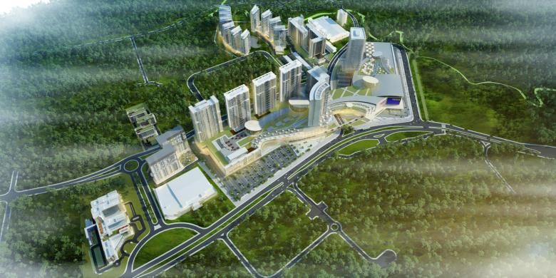 Blok masterplan kawasan Sentul City. 