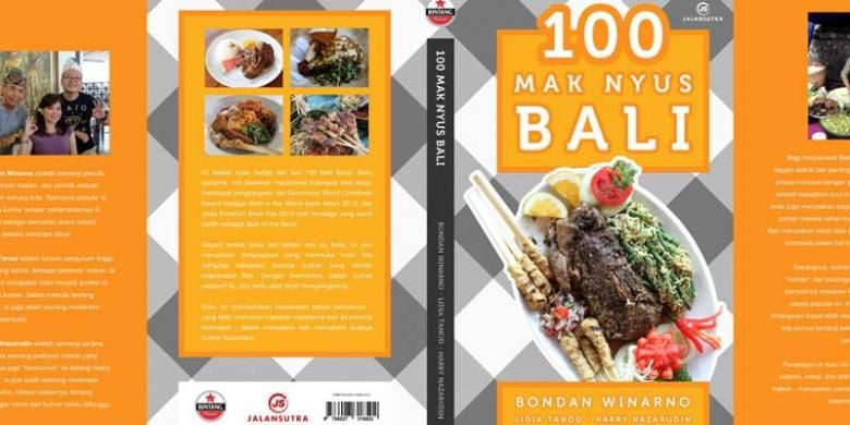 Buku 100 Mak Nyus Bali karya Bondan Winarno.