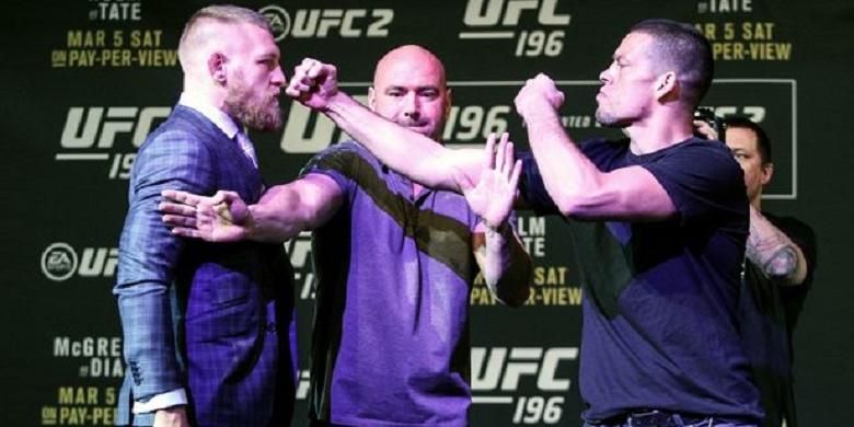 Conor McGregor, Dana White dan Nate Diaz