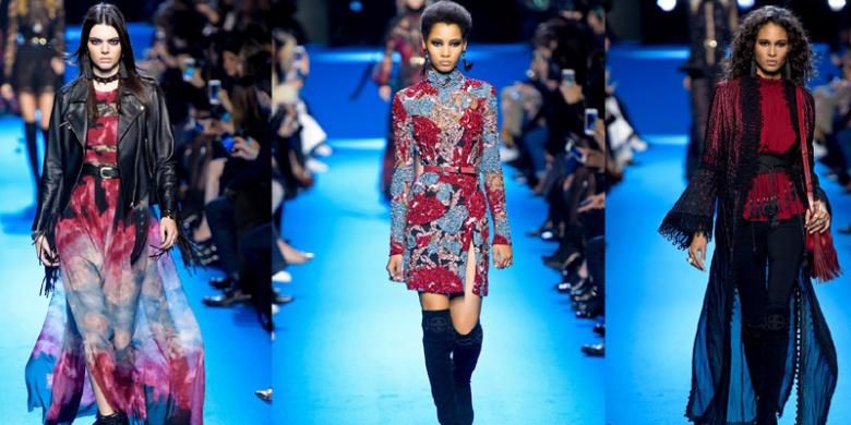 Koleksi terbaru untuk musim gugur dari Elie Saab di Paris Fashion Week 2016