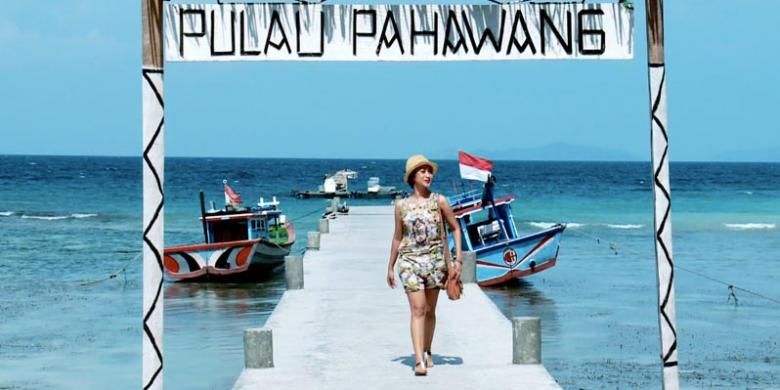 Pulau Pahawang di Lampung.