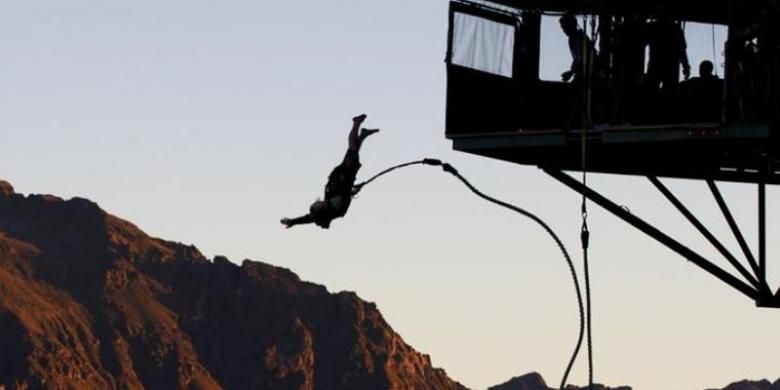 Bungee jumping di Selandia Baru