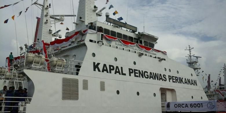 Kapal pengawas perikanan yang baru. 