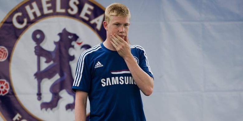 Kevin de Bruyne saat masih memperkuat Chelsea.