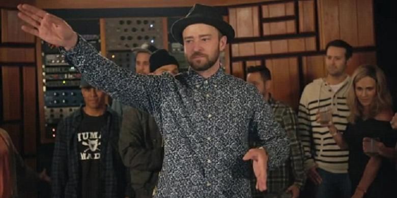 Justin Timberlake dalam video musik Cant Stop The Feeling yang dirilis pada Kamis (5/5/2016).