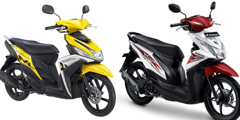 Yamaha Mio M3 dan Honda BeAT menjadi idola peminat motor bekas di bawah Rp 20 juta.