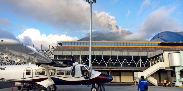 Kondisi Bandara Sultan Babullah Ternate, Maluku Utara Pasca-erupsi Gunung Gamalama, Dok. Kemenhub