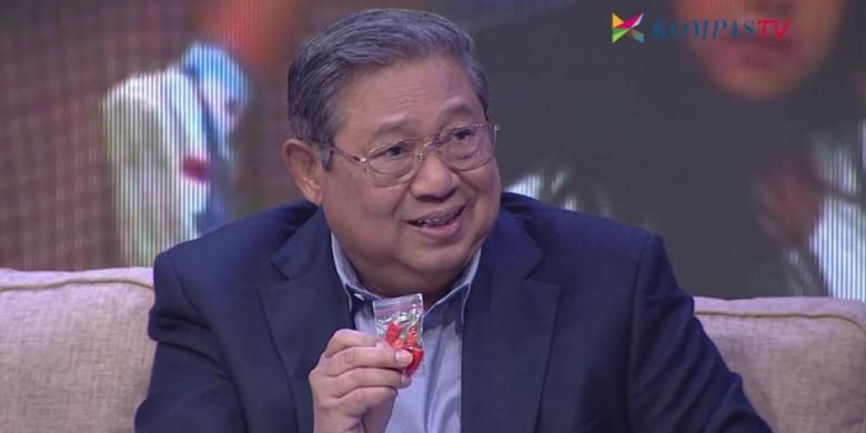 Presiden keenam RI Susilo Bambang Yudhoyono dalam program Rosi di Kompas TV