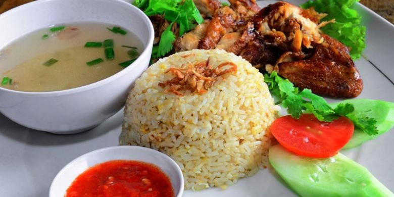 Nasi Ayam Hainan.
