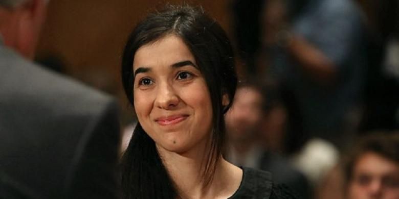 Nadia Murad Basee Taha, perempuan Yazidi korban kekerasan seksual oleh kelompok militan Negara Islam di Irak dan Suriah (ISIS). 