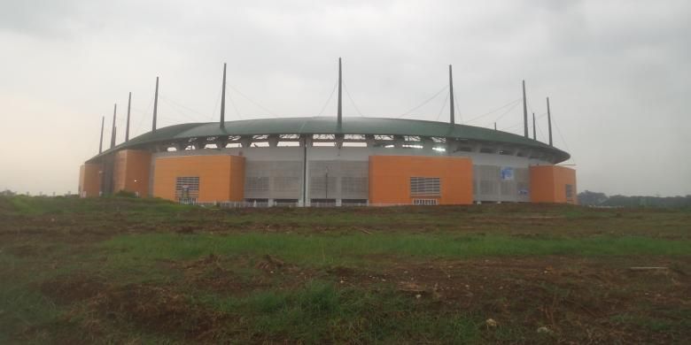 Stadion Pakansari yang berlokasi di Cibinong, Kabupaten Bogor, Jawa Barat