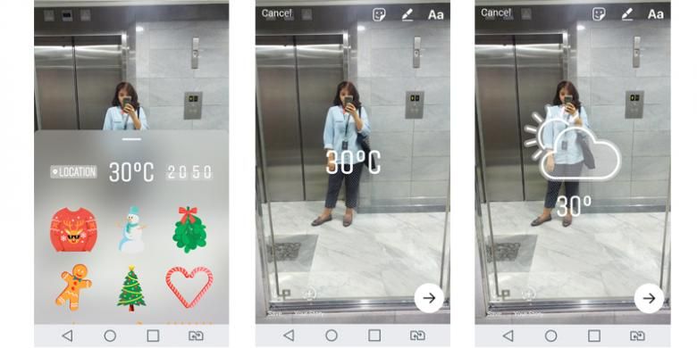 Instagram Stories sudah bisa sematkan stiker