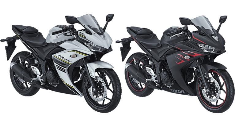 Warna baru Yamaha R25, Putih dan hitam doff.