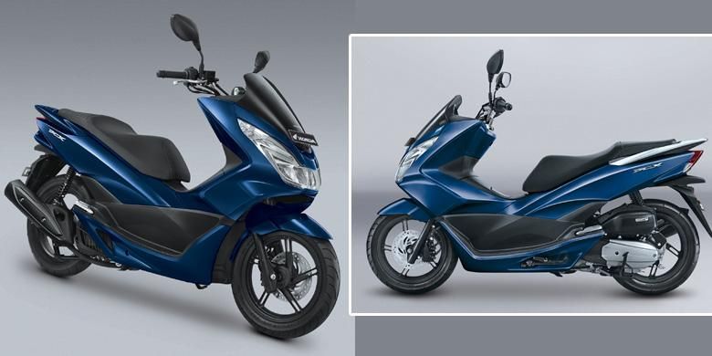 Honda PCX mendapat siraman kelir baru Exclusive Poseidon Blue.