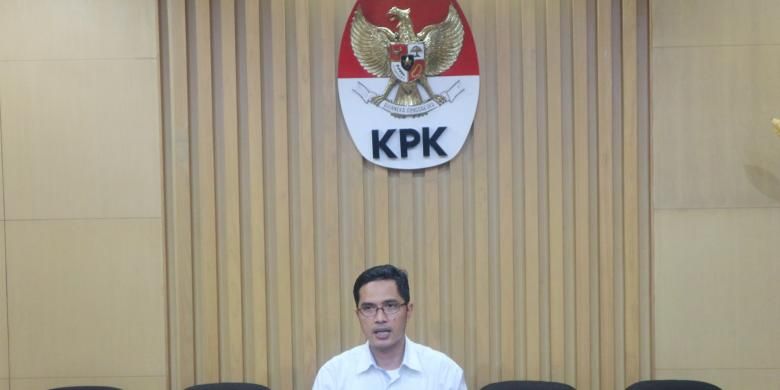 Juru bicara Komisi Pemberantasan Korupsi Febri Diansyah saat jumpa pers di Gedung KPK, Jakarta, Senin (30/1/2017).