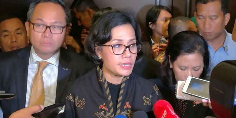 Menteri Keuangan Sri Mulyani di Hotel Fairmont, Jakarta, Rabu (8/2/2017)